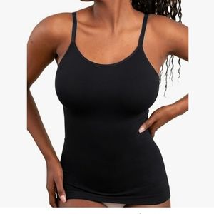 NWT Shapermint Empetua Women’s All Day Every Day Scoop Neck Cami in Black